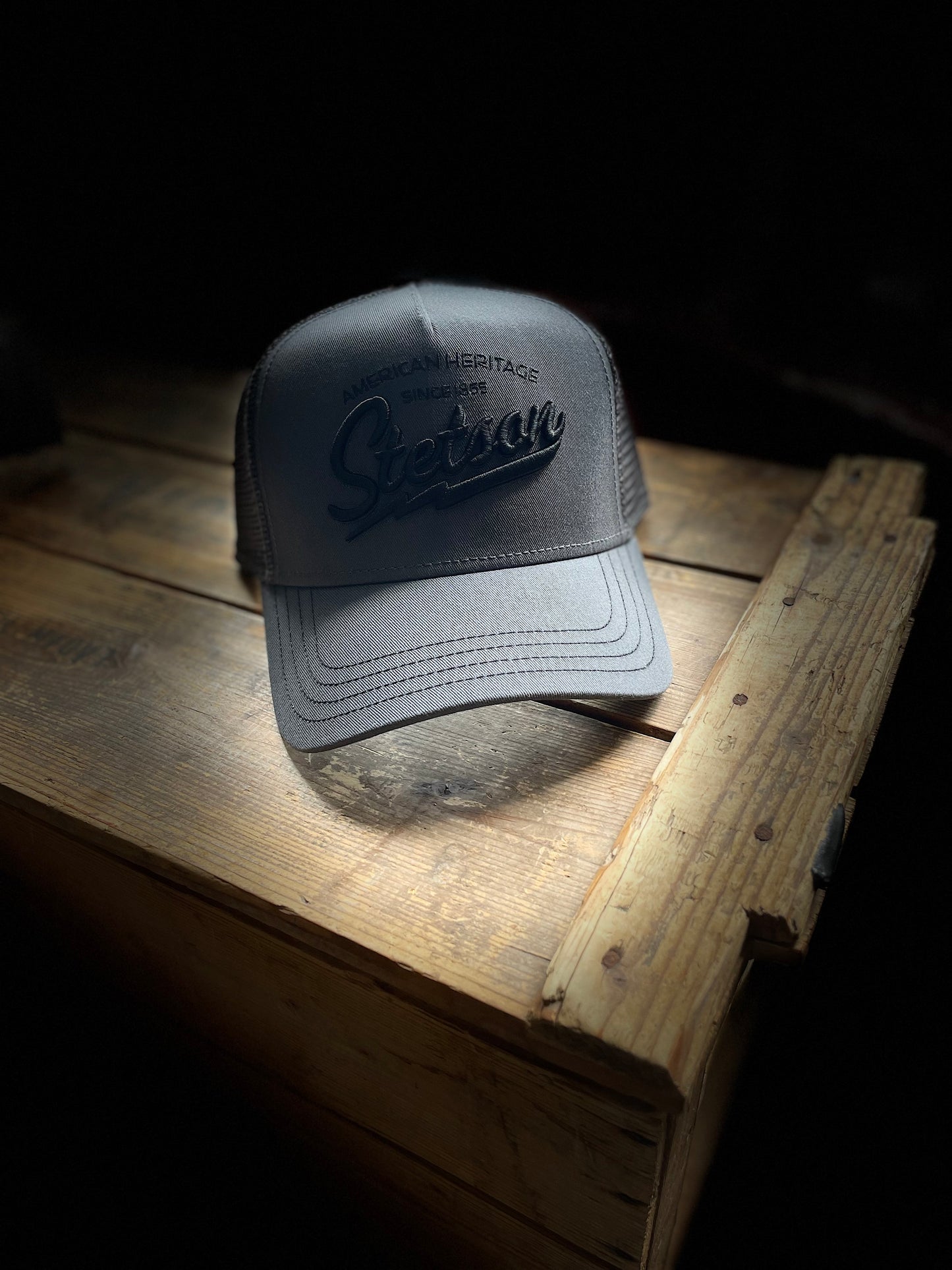 Stetson Trucker Keps American Heritage grå
