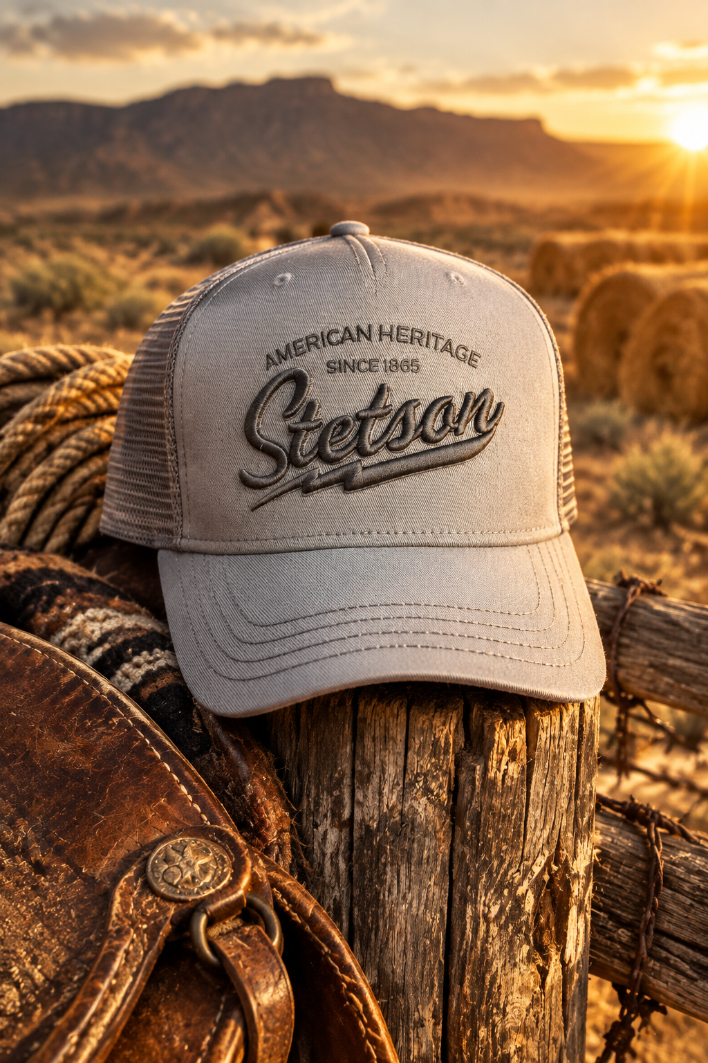 Stetson Trucker Keps American Heritage grå