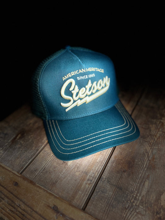 Stetson Trucker Keps American Heritage grön /gul