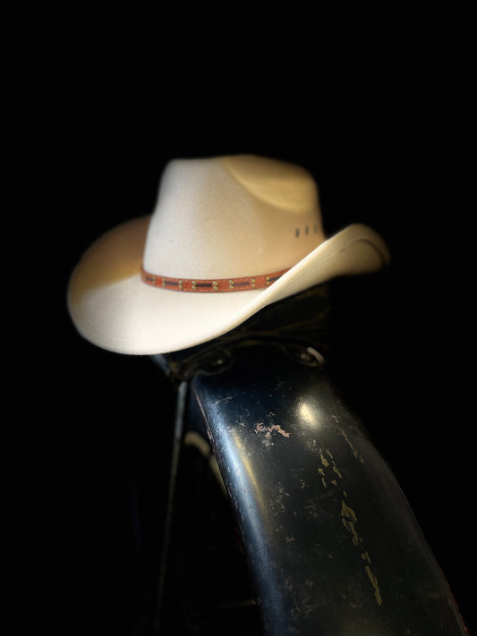 Rebell silver spurs beige