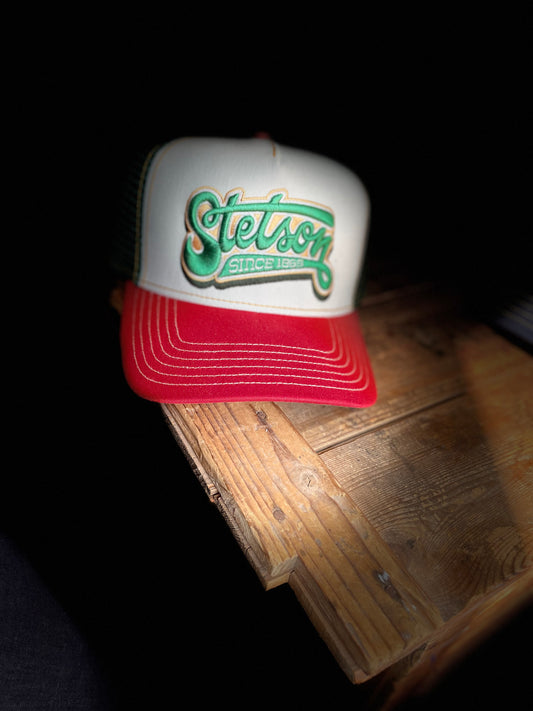 Stetson Trucker Keps American Heritage grön röd