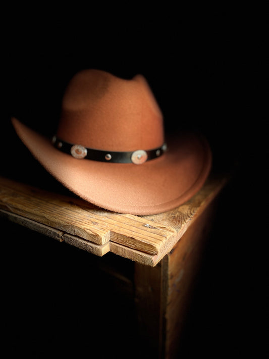 Rebell hatt brun med silver