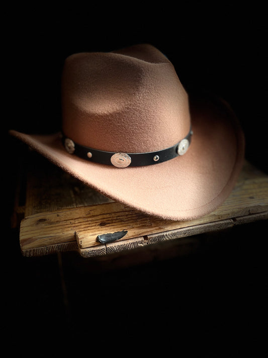 Rebell hatt brun med silver