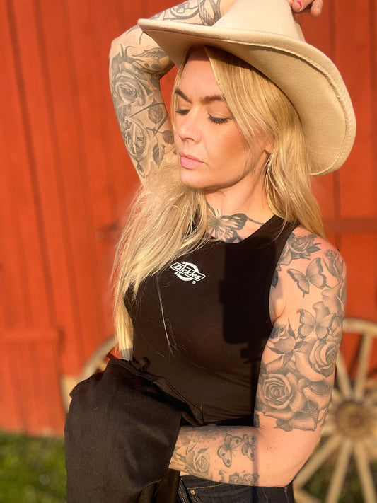 Dickies linne svart dam