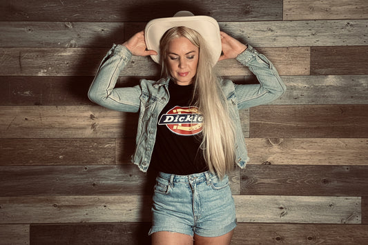 Dickies tshirt svart bas horseshoe unisex