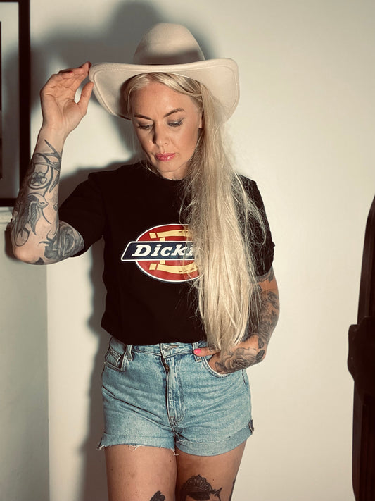 Dickies tshirt svart bas horseshoe unisex