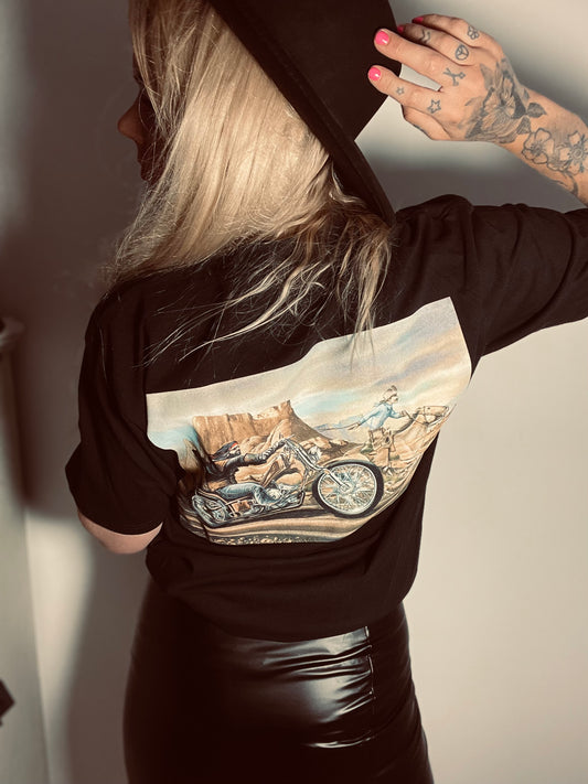 LOSER MACHINE   David mann ghost rider t-shirt black