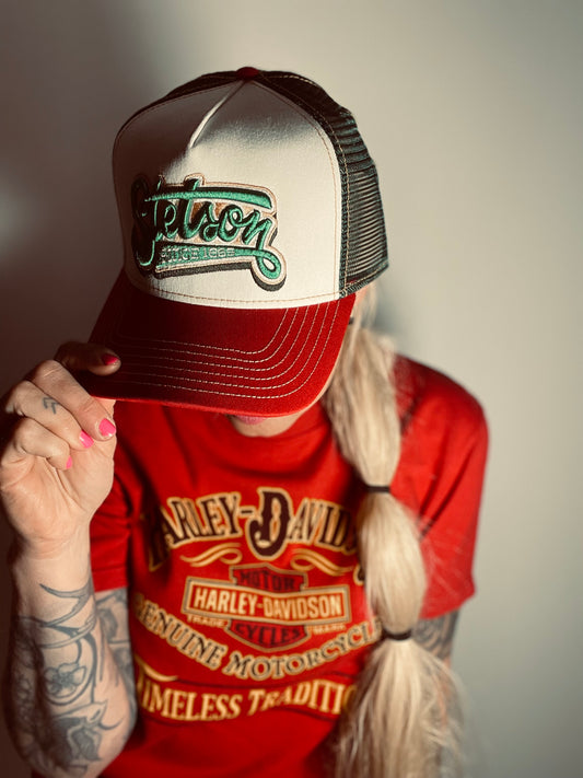 Stetson Trucker Keps American Heritage grön röd
