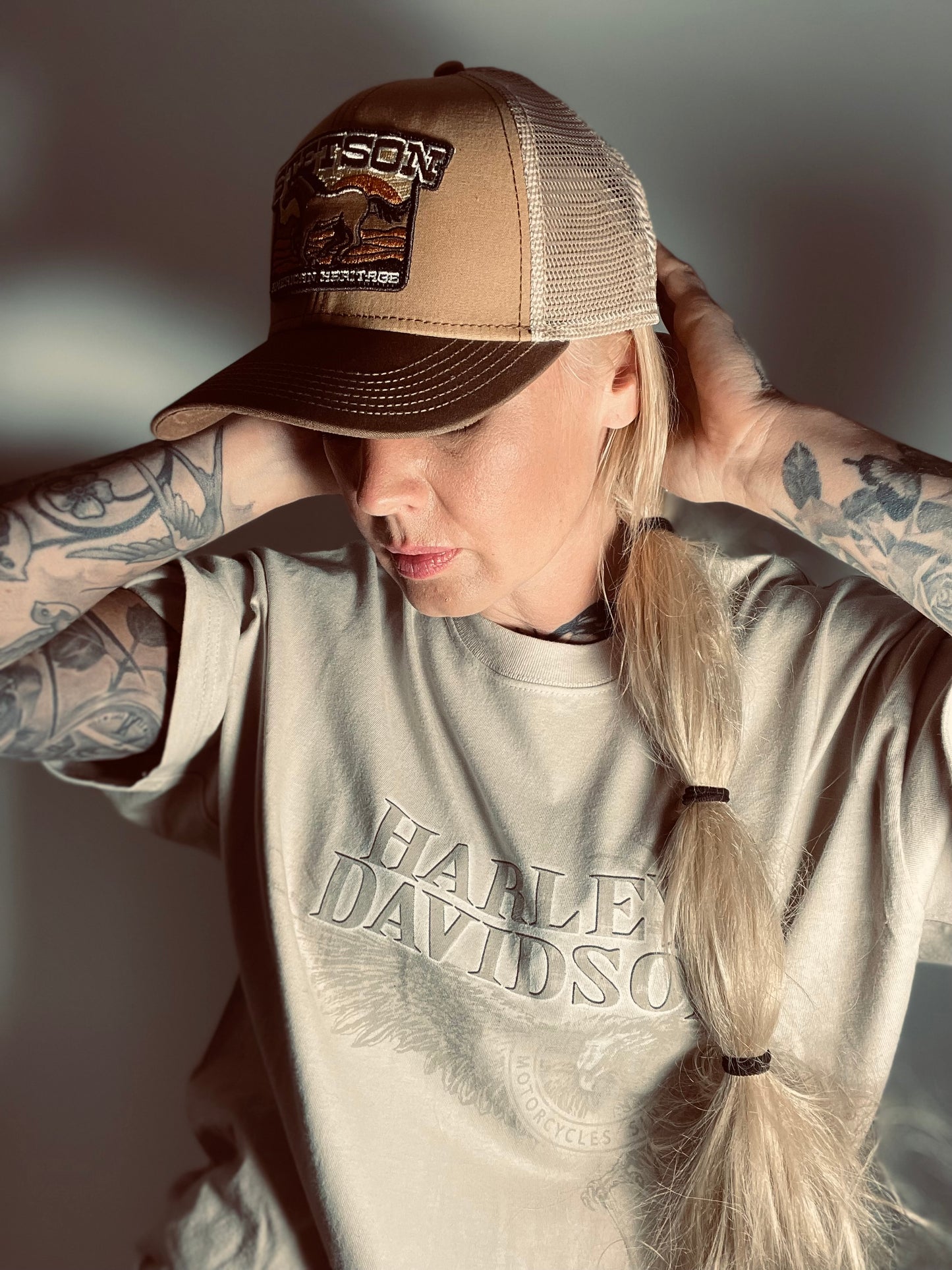 Stetson Trucker Keps American Heritage beige brun häst