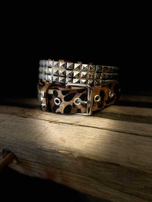 Rebell cowboy nitskärp med leopard