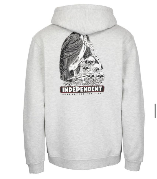Independent Tjocktröja luva dragkedja grå boneyard  unisex