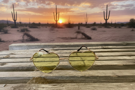 Rebell solglasögon heartless gula