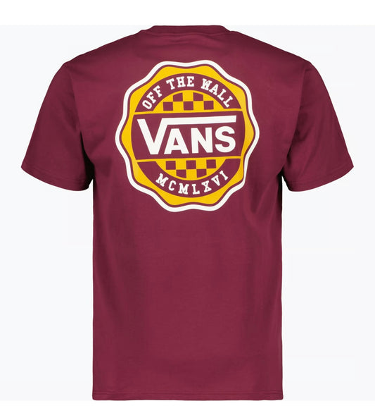 Vans Tshirt gael pass tee maroon  unisex
