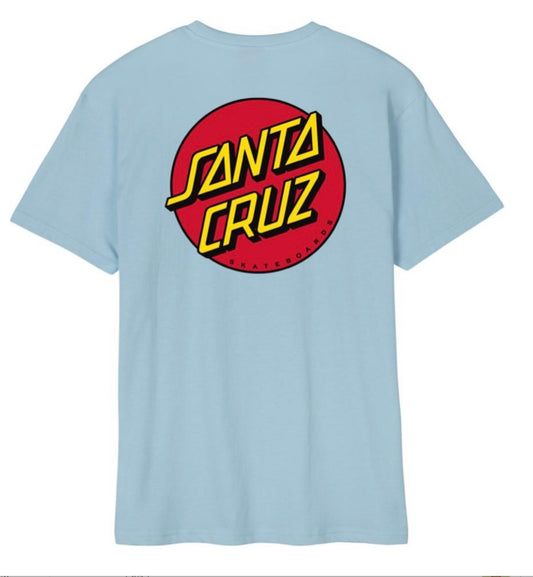 Santa Cruz calssic DOT ljusblå  liten och stor patch  unisex