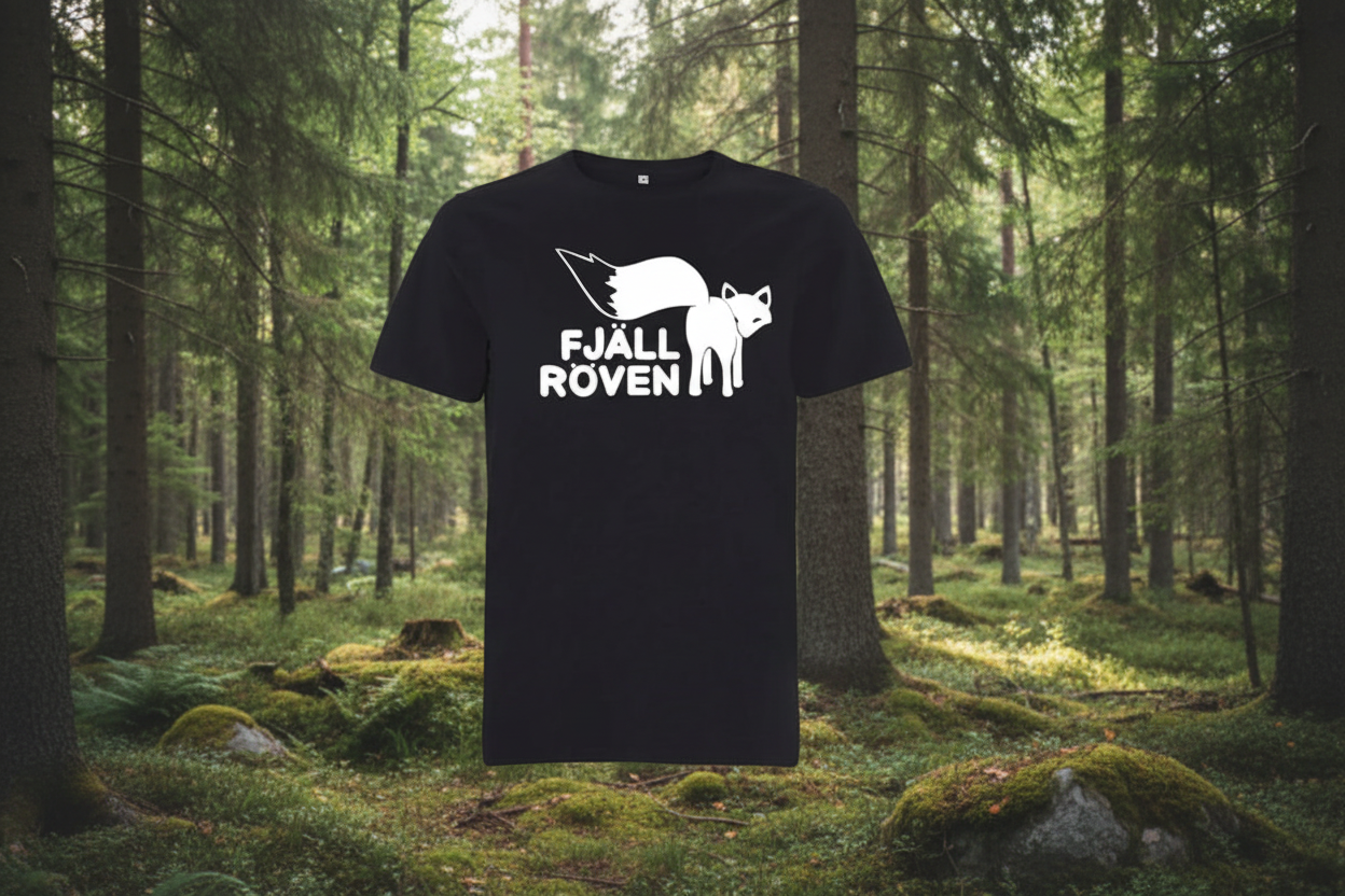 Rebell fjällröven unisex svart vit