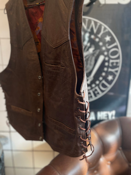 Rebell skinnväst brun Jaguar xl