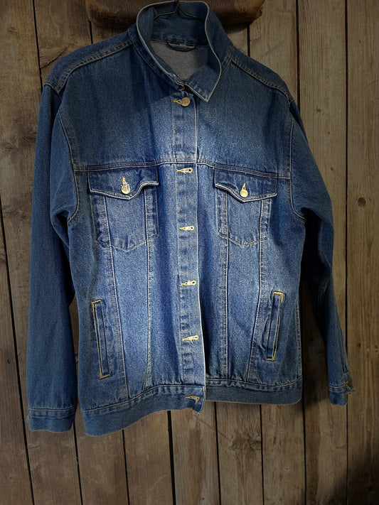 Vintage jeansjacka blå Xxl xl