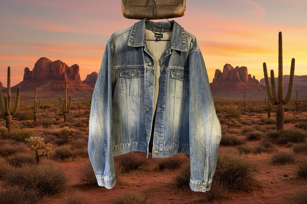 Vintage jeans jacka xl