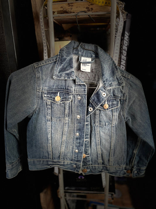 Junk Jeansjacka ljusblå hm barn 116