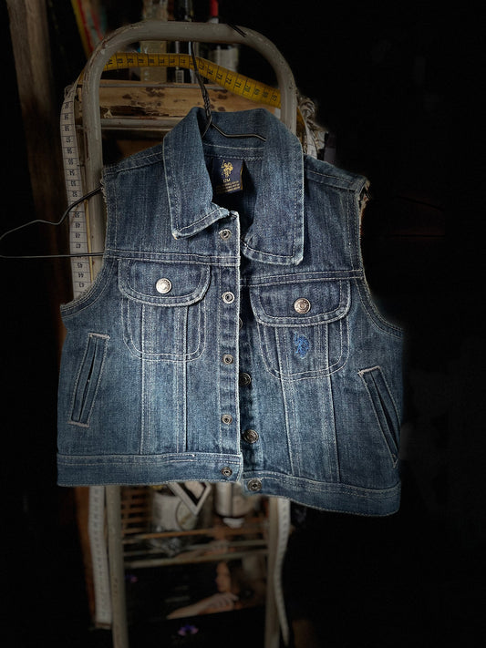 Junk Jeansväst ljusblå 12 månader