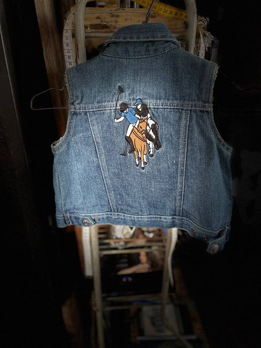 Junk Jeansväst ljusblå 12 månader