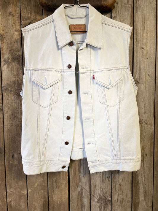 Vintage jeansväst ljus levis L