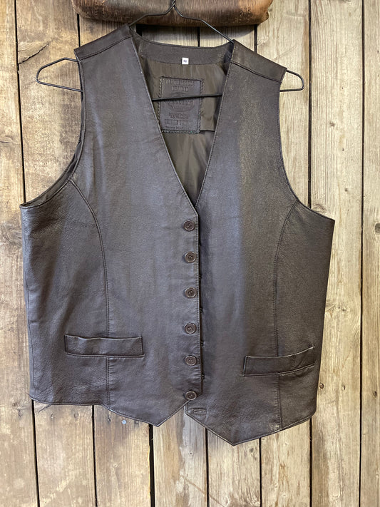 Rebell skinnväst brun 48