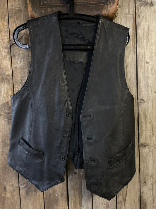 Rebell skinnväst svart small