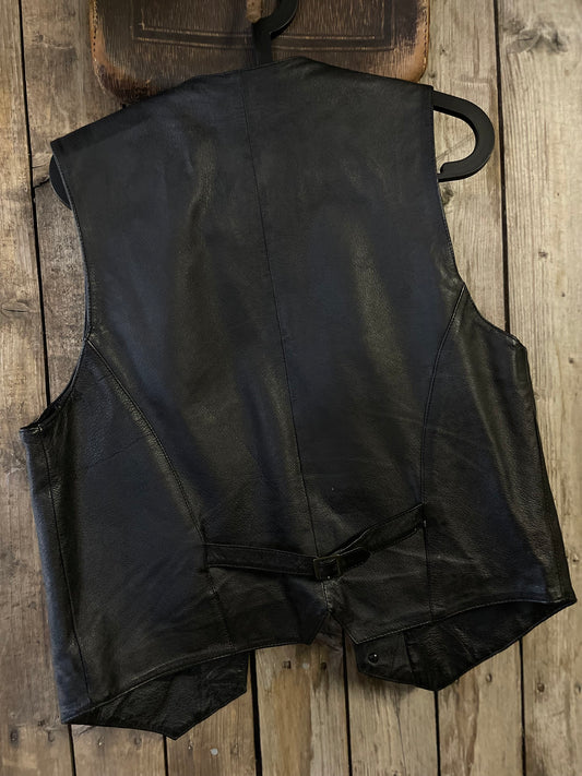 Rebell skinnväst svart small