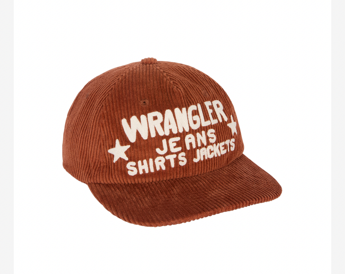 Wrangler CORDUROY CAP COGNAC keps