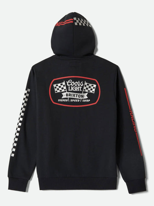 brixton coors light svart hoodie unisex
