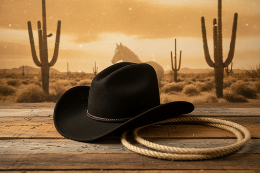 Stetson hatt woolfelt svart westernhatt