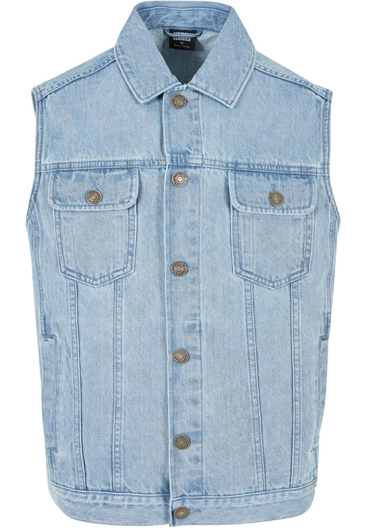 Rebell Jeansväst urban ljus jeansväst unisex