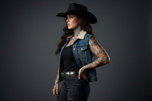 Rebell redwood ridge svart western hatt
