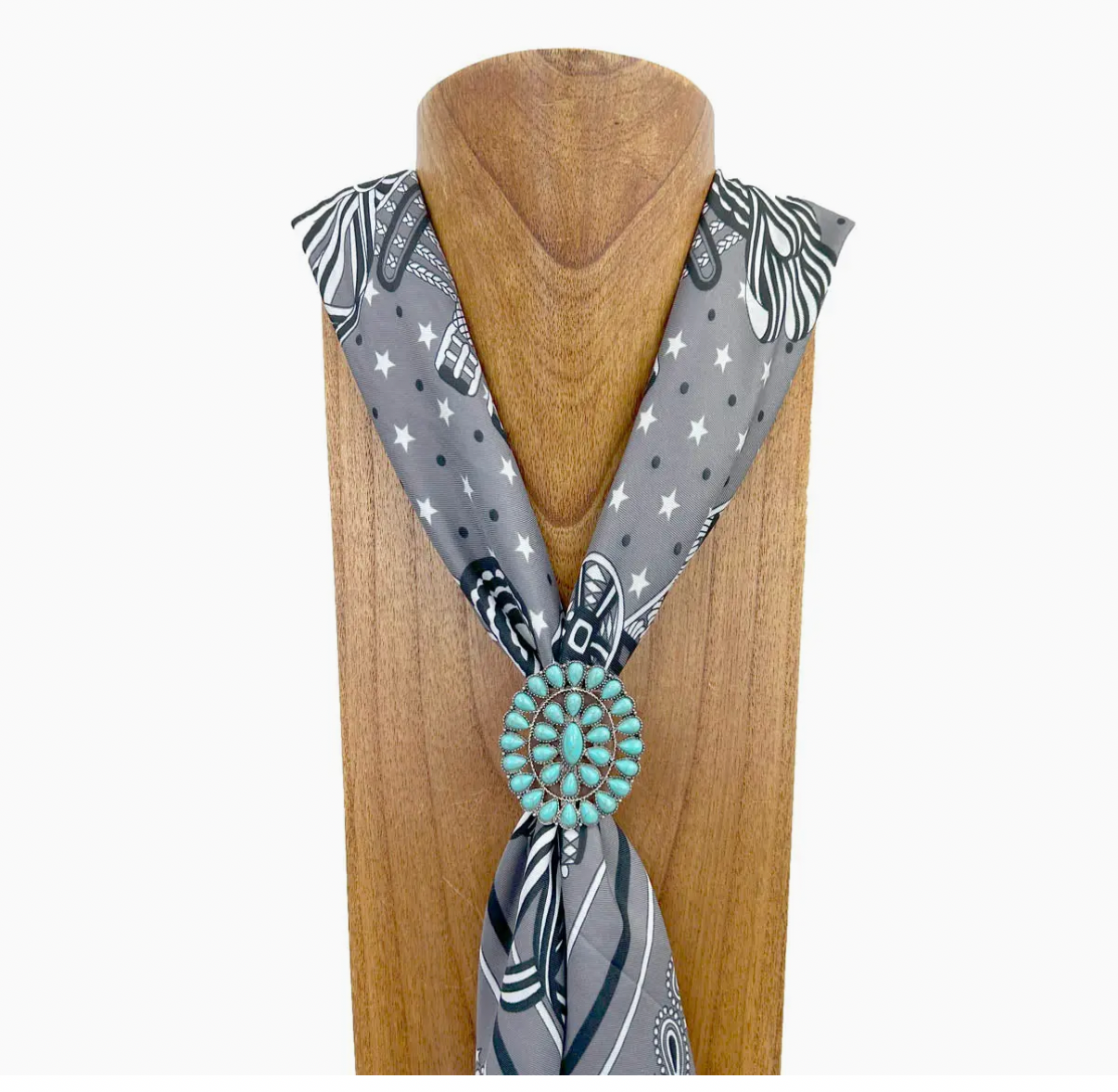Texas jewelry wildrag slide turkos