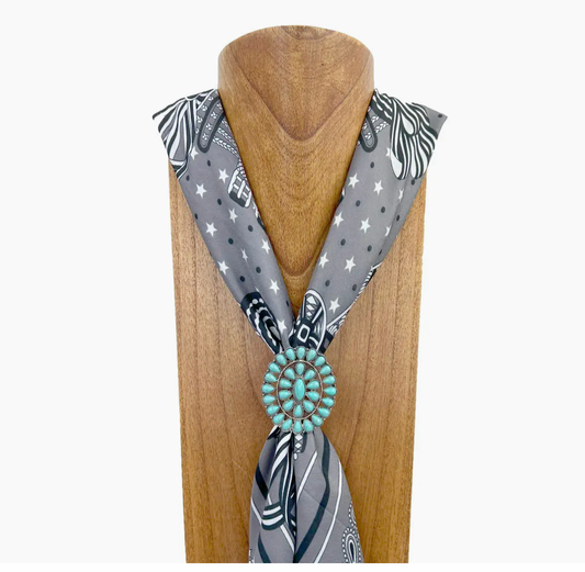 Texas jewelry wildrag slide turkos
