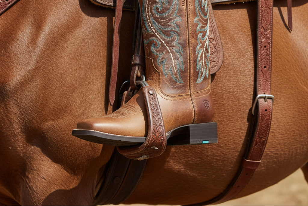 Ariat WMS Round Up Back Zip Western bruna dam boots