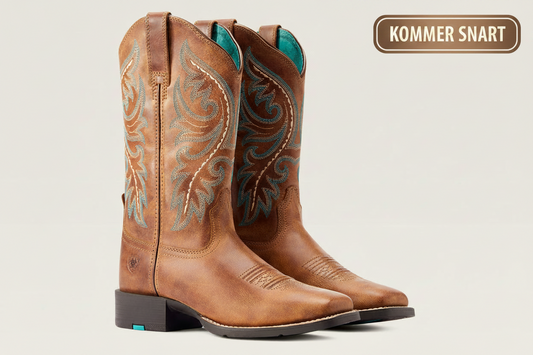 Ariat WMS Round Up Back Zip Western bruna dam boots