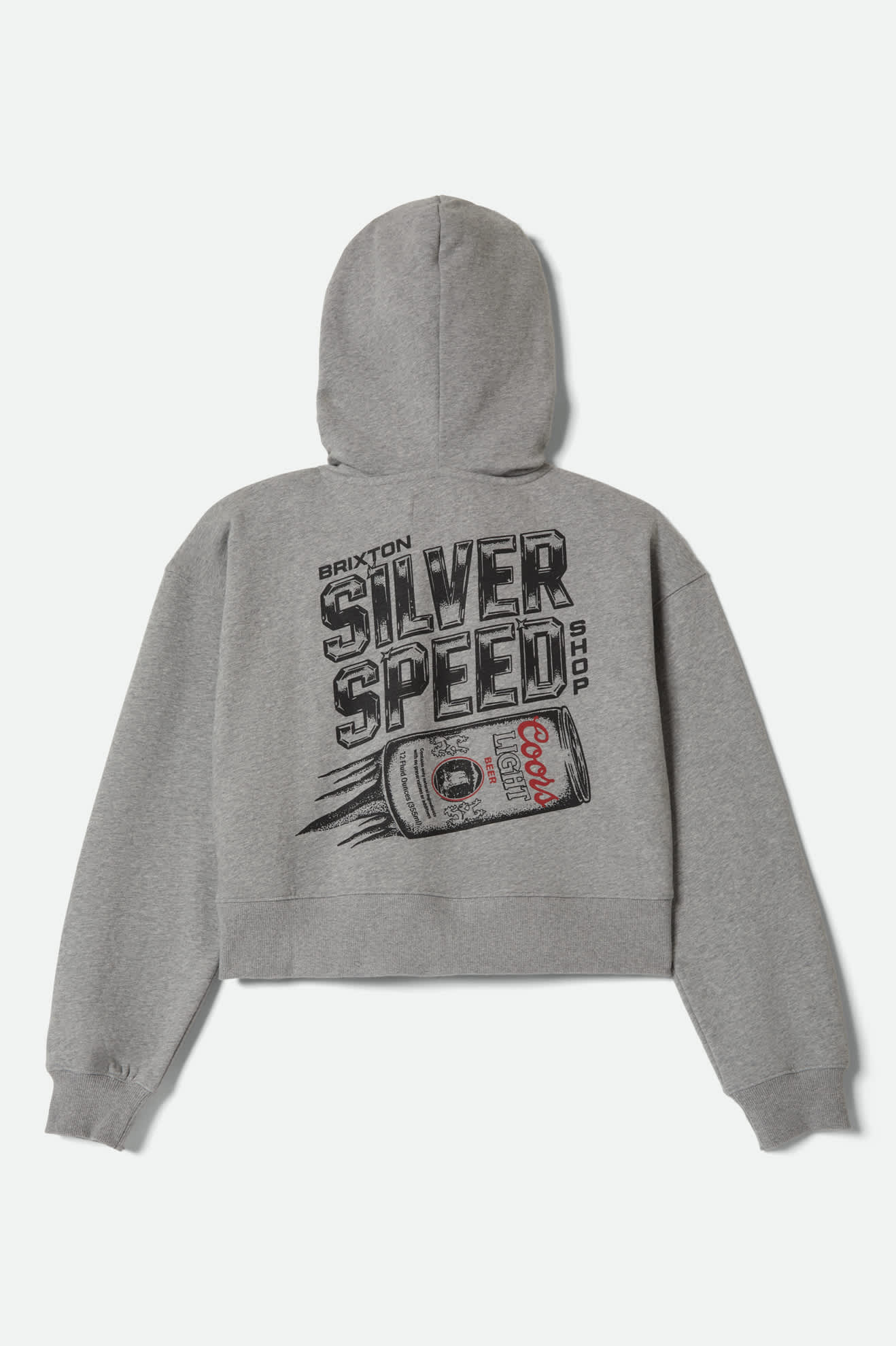 brixton coors light grå hoodie  dam modell
