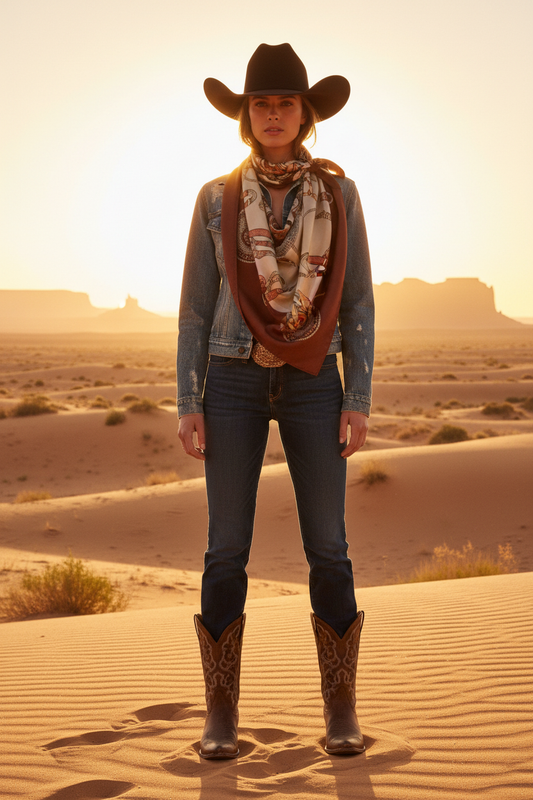 Brun rem wild rag scarf