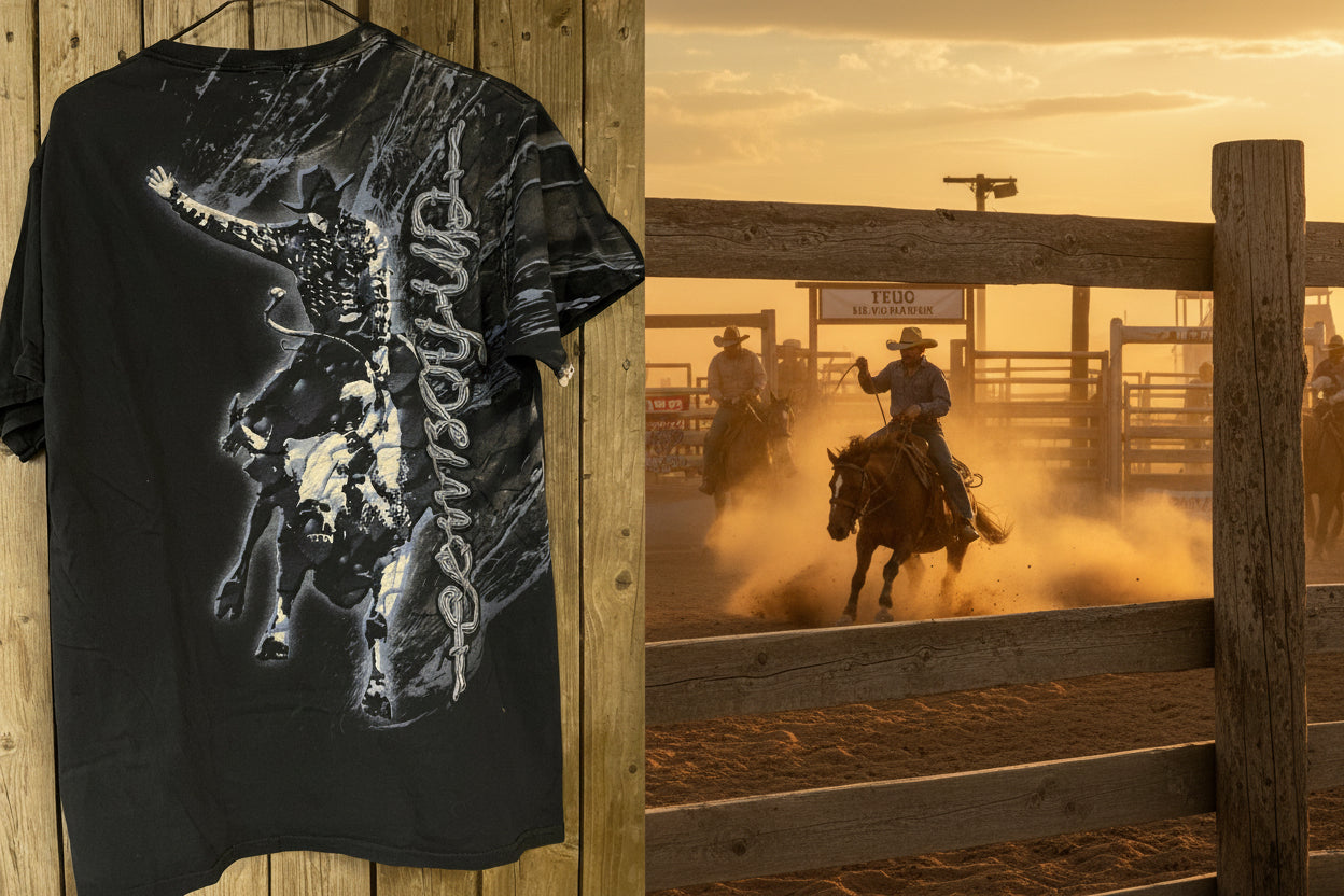 Rebellclothes –  Cowboy Vintage Bullrider rodeo T-shirts från USA