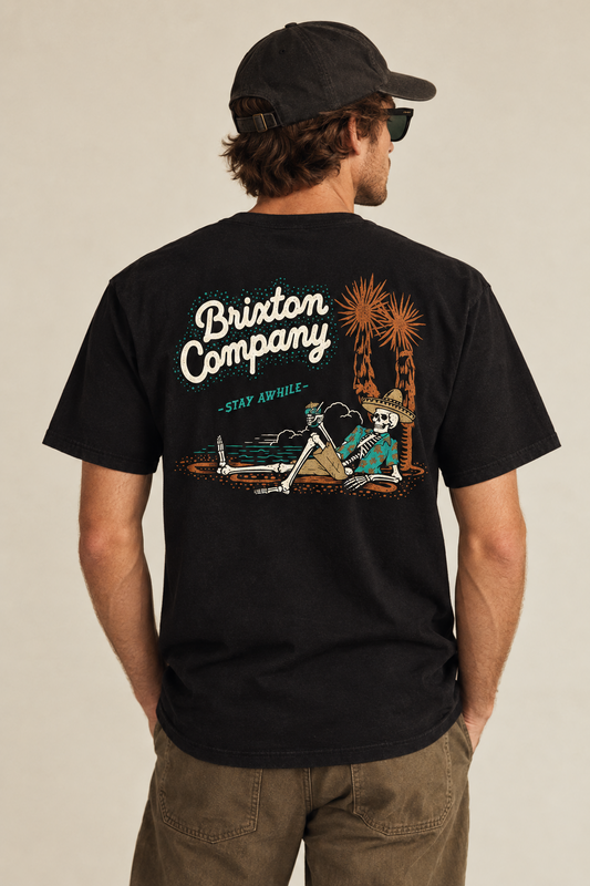 brixton stay alive svart tshirt unisex
