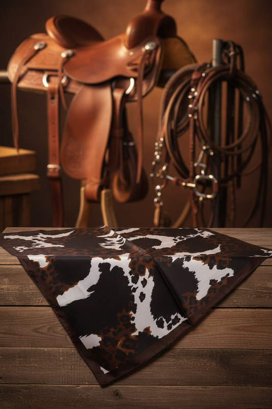 Cowprint scarf