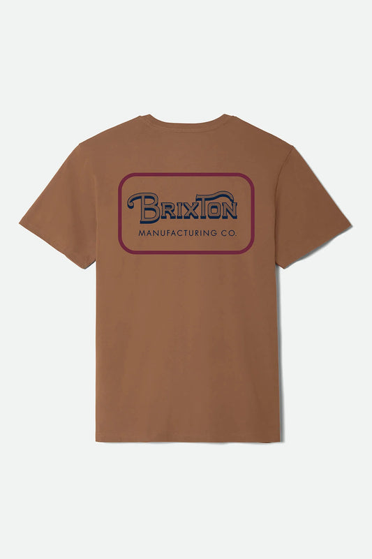 brixton grade brun tshirt unisex
