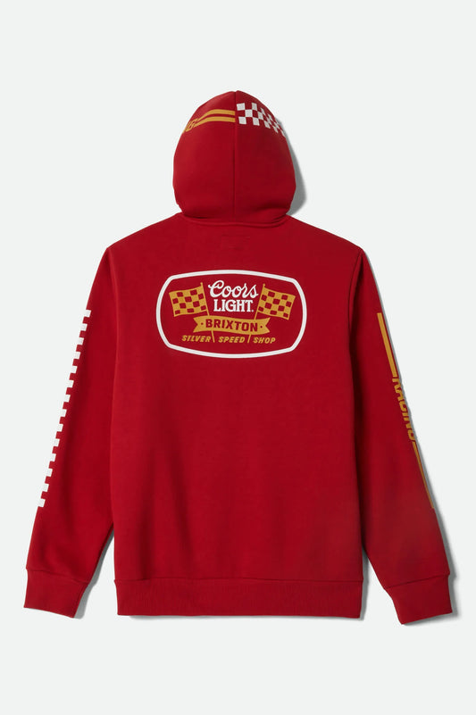 brixton coors light röd hoodie unisex
