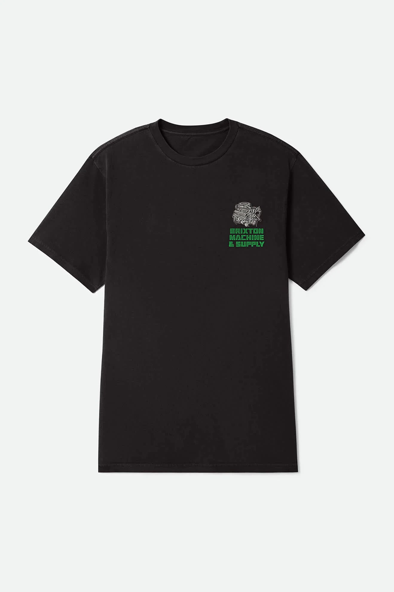 brixton machine grå tvättad tshirt unisex
