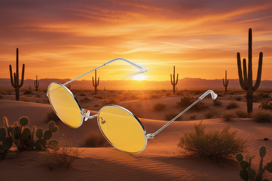 Rebell solglasögon daydreams runda /gult glas unisex