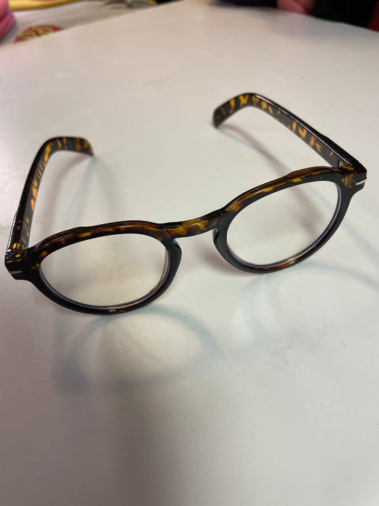 Rebell solglasögon runda /leopard unisex