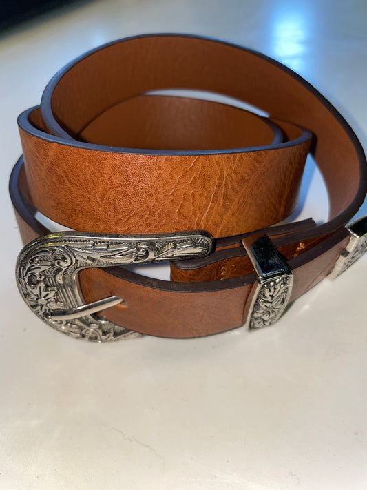 Rebell cowboy western skärp brunt