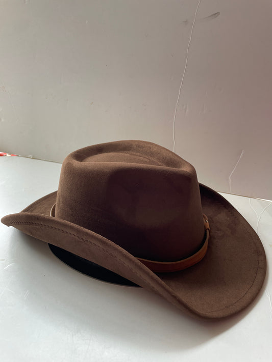 Rebell hatt brun rem unisex